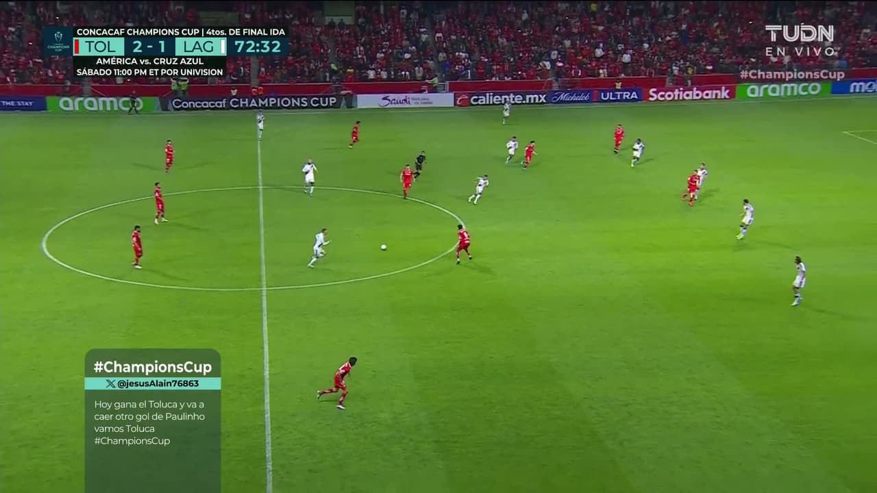 ¡GOL!  anota para Toluca. Paulinho