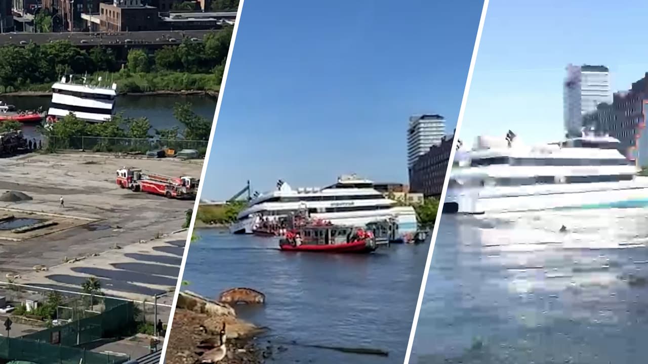 Rescatan a más de 100 personas después de que un ferry se encallara en Brooklyn