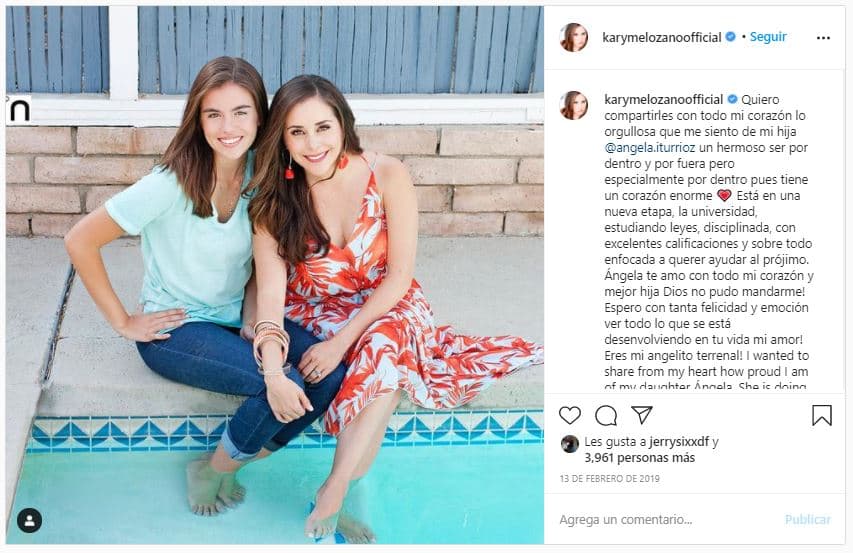 En ese momento comenzó a mostrar su postura respecto al aborto, al unirse a La sociedad latina por principios conservadores, y dejó ver su cercanía con el actor Eduardo Verástegui. Ese mismo año, la actriz y el excantante de Kairo se unieron a los famosos que promovieron la película contra el aborto 'Blood Money'.