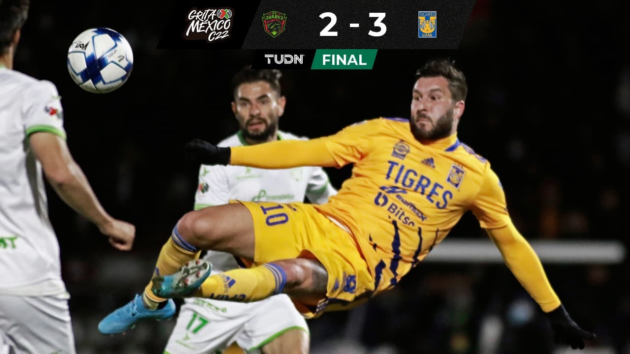 Gignac hizo un golazo de tijera y doblete con Tigres en su visita a Bravos.