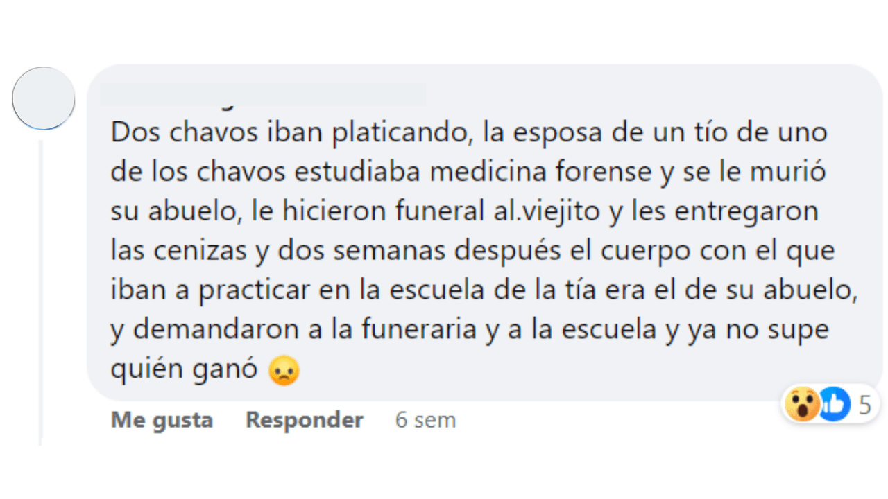 Chismes escuchados en público