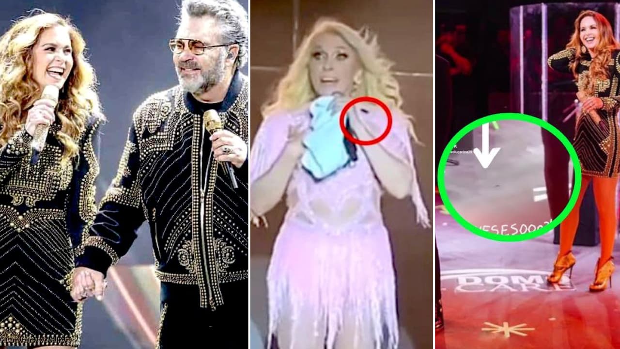 “La cucaracha de Yuri” hizo de las suyas y ahora 'apareció' en el concierto de Lucero y Mijares