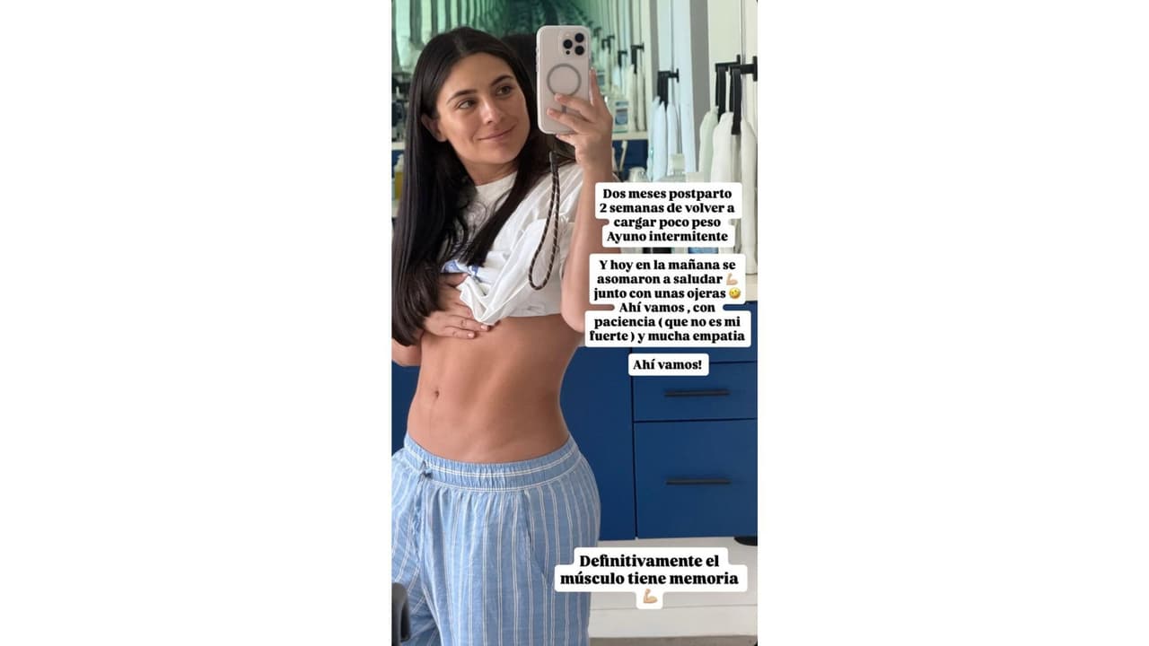 Así luce Ana Brenda a casi tres meses de dar a luz.