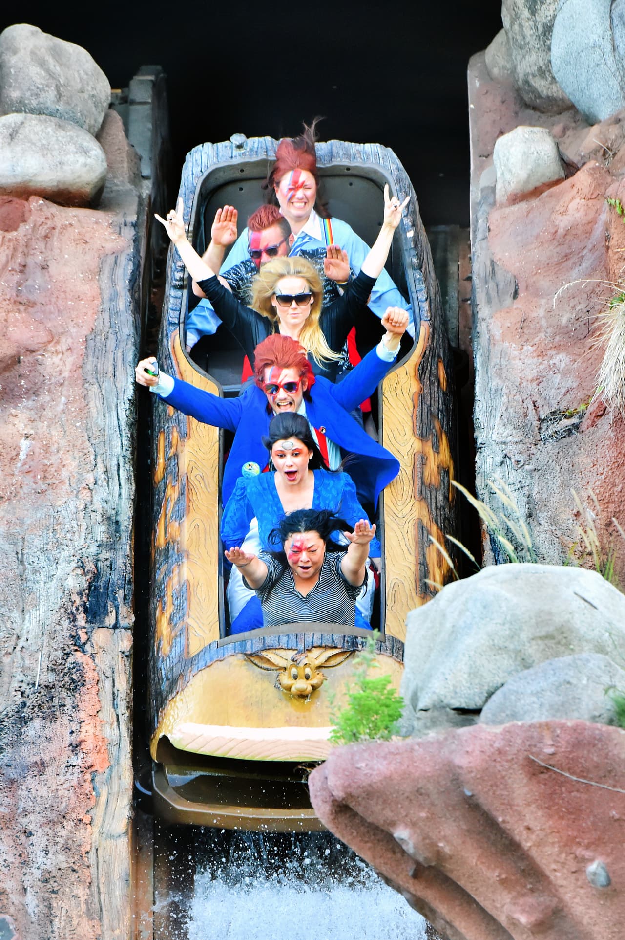 Se divirtieron muchísimo en el 'Splash Mountain'.