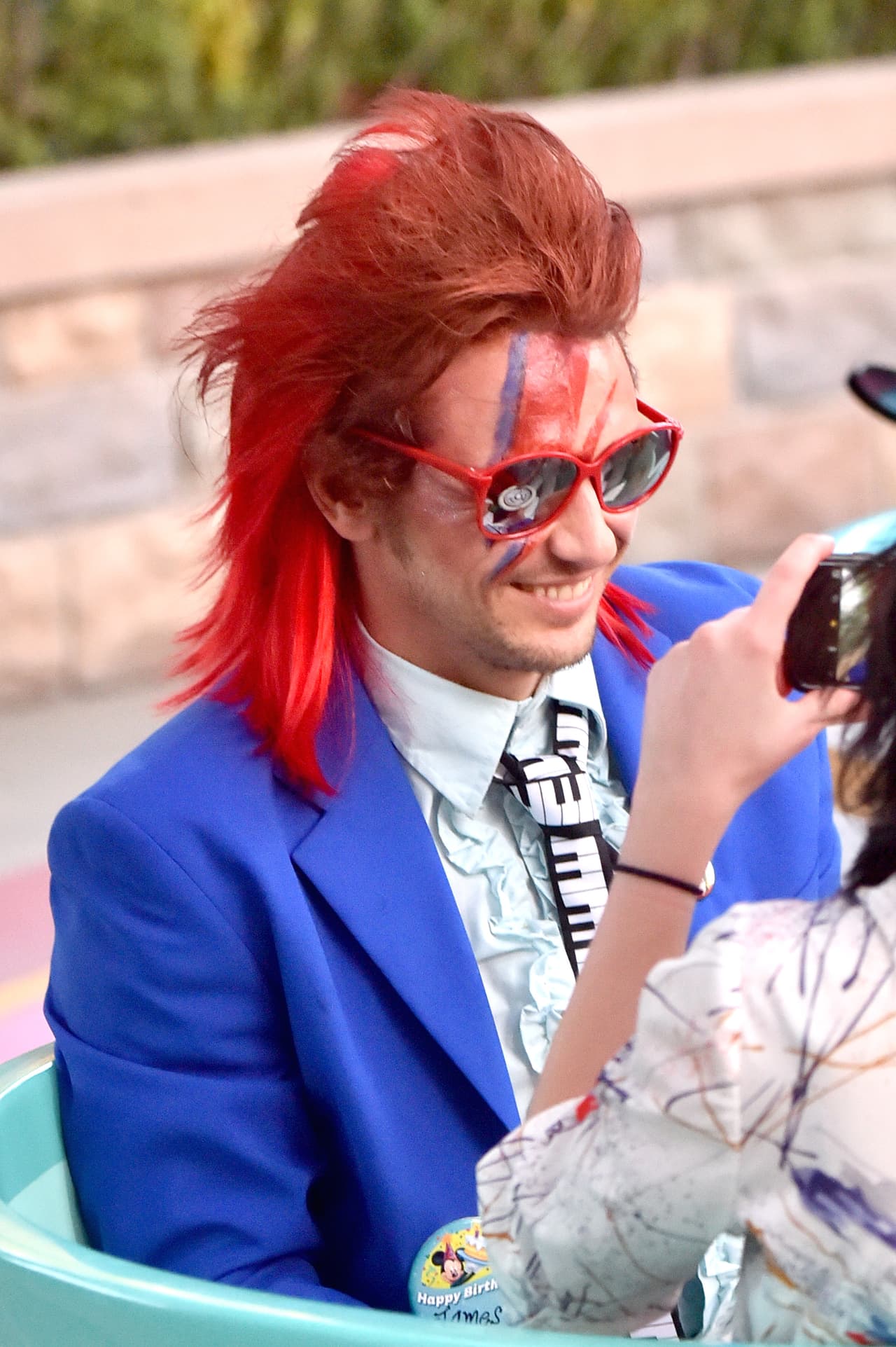 James estaba fascinado con su disfraz y su día en Disney.