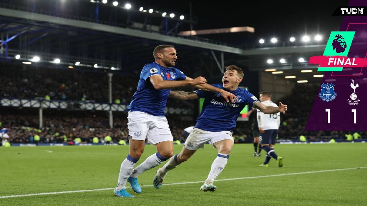 En el descuento, Everton logró el empate ante Tottenham