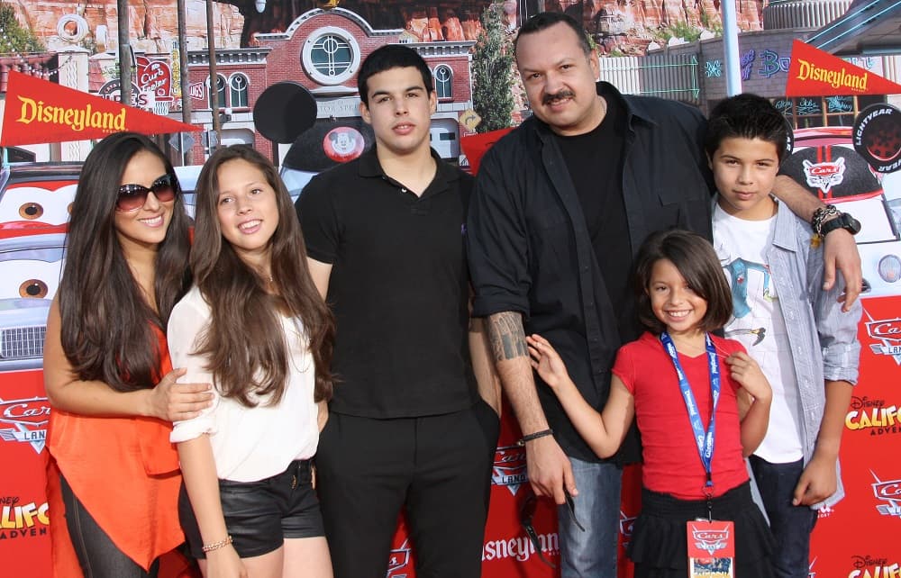 José Emiliano Aguilar (third from left), with his family in Disneyland, California, in 2012.