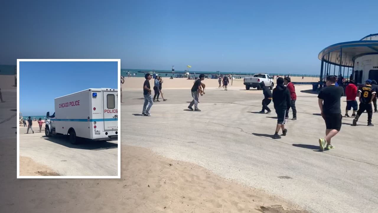 Reportan actividad policial en la playa de North Avenue, pocas horas después del anuncio de la apertura de las playas en la ciudad 