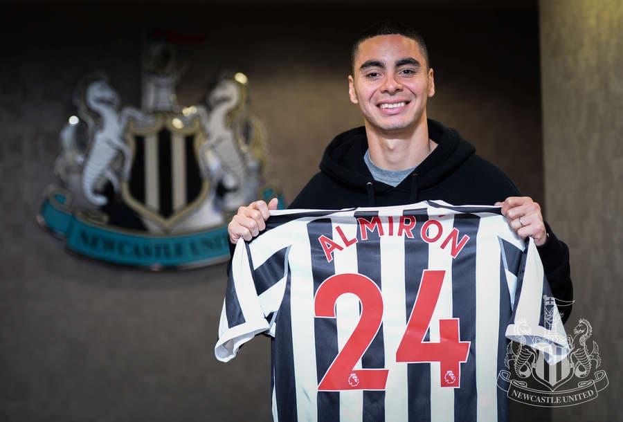 "Miggie" lucirá el numero 24. (Foto cortesía de Newcastle United)