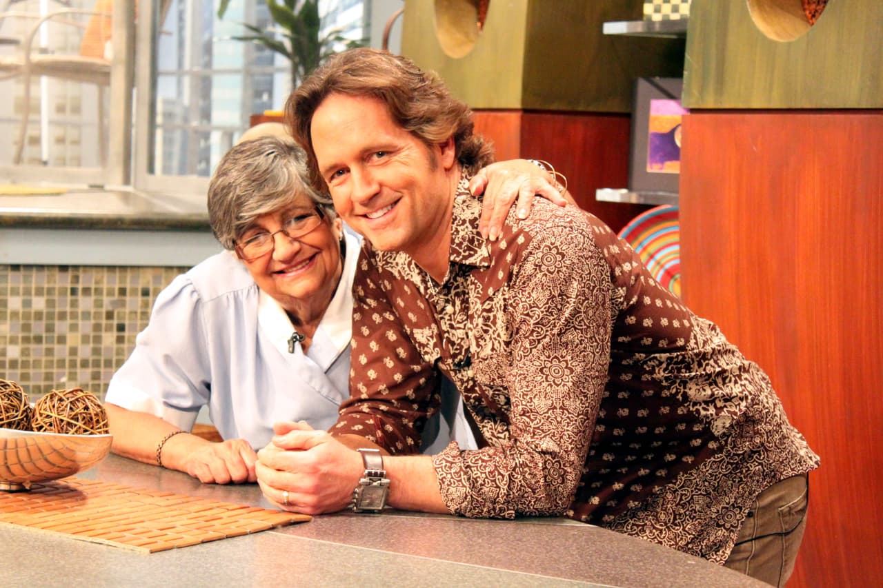 Así posó junto al actor Guy Ecker.