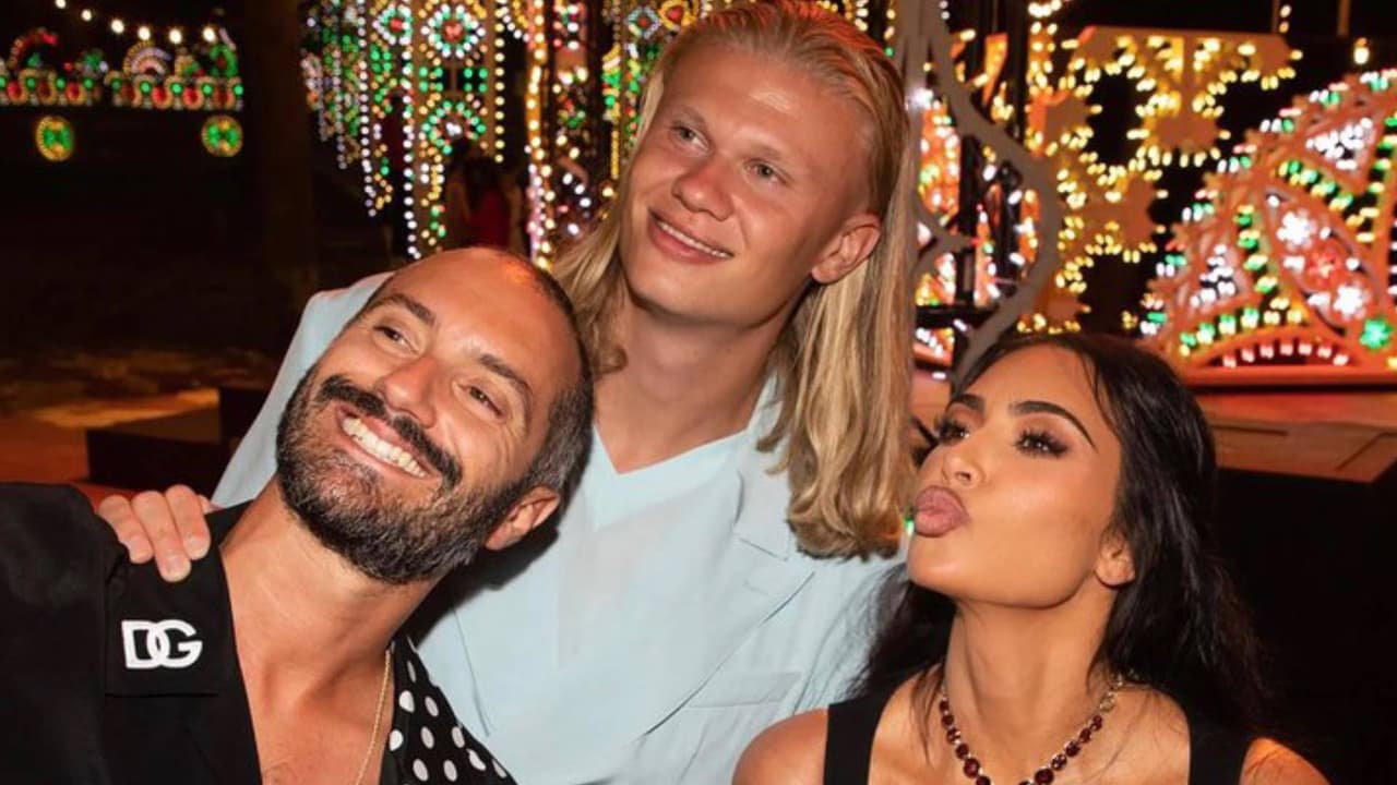 Kim Kardashian comparte su emoción por conocer a Erling Haaland
