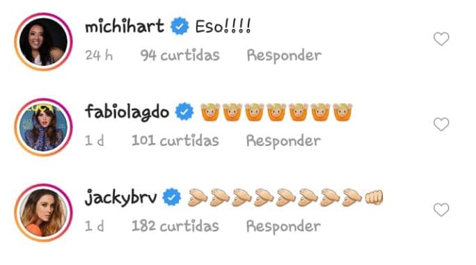 La actriz 
<b>Michelle Rodríguez</b> fue una de las primeras en festejar este logro de Duval. 
<b>Fabiola Guajardo</b> y 
<b><a href="https://www.univision.com/famosos/las-mellizas-de-jacqueline-bracamontes-celebran-su-primer-cumpleanos-en-la-nieve-fotos">Jacqueline Bracamontes</a></b> también la apoyaron.