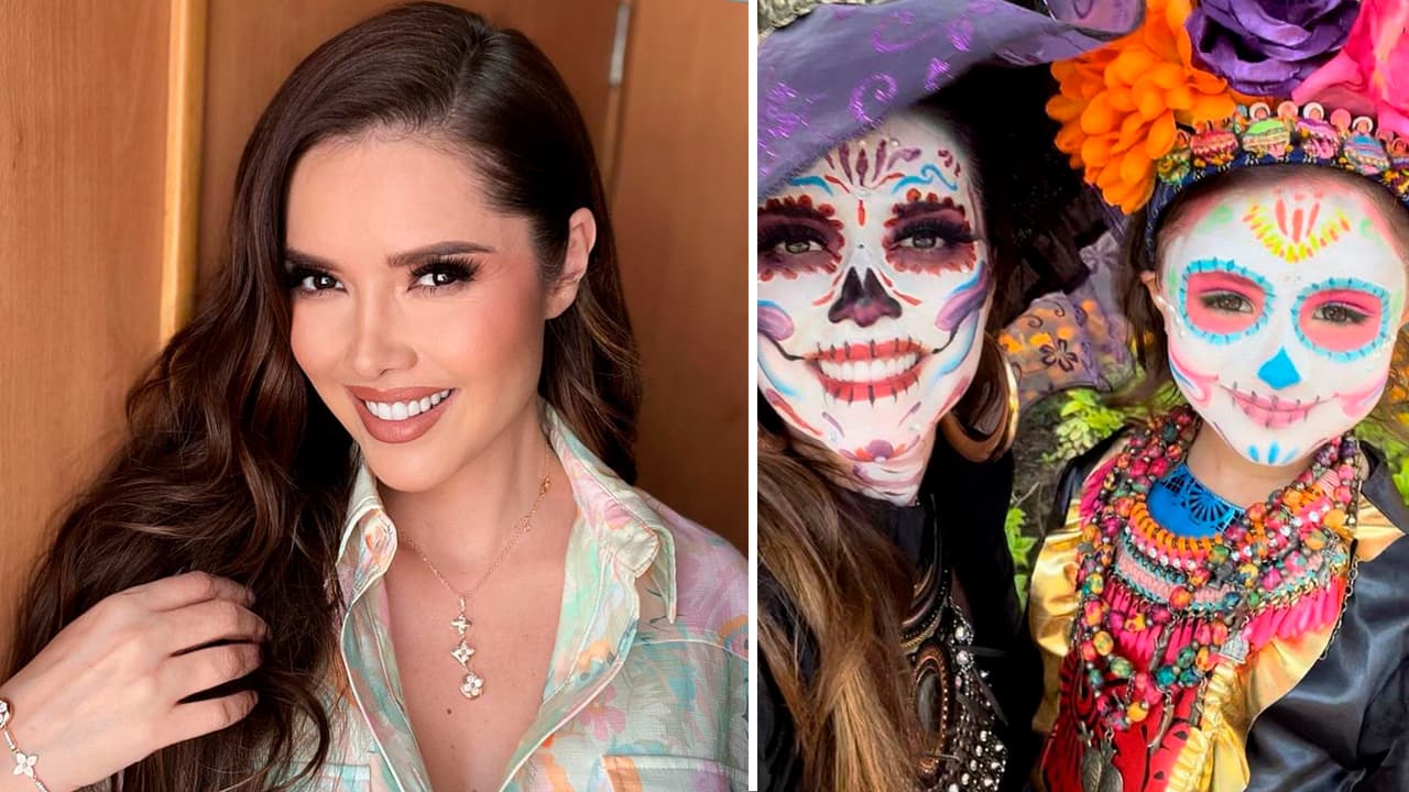 Marlene Favela y su hija se transformaron en Catrinas: su maquillaje fue espectacular