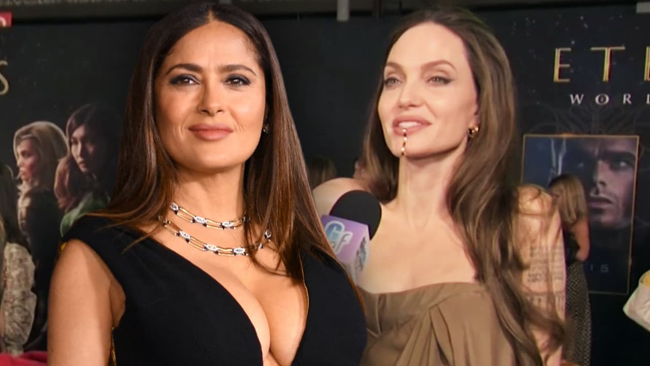 Angelina Jolie se desvive en halagos para su amiga Salma Hayek en su debut como heroína de Marvel