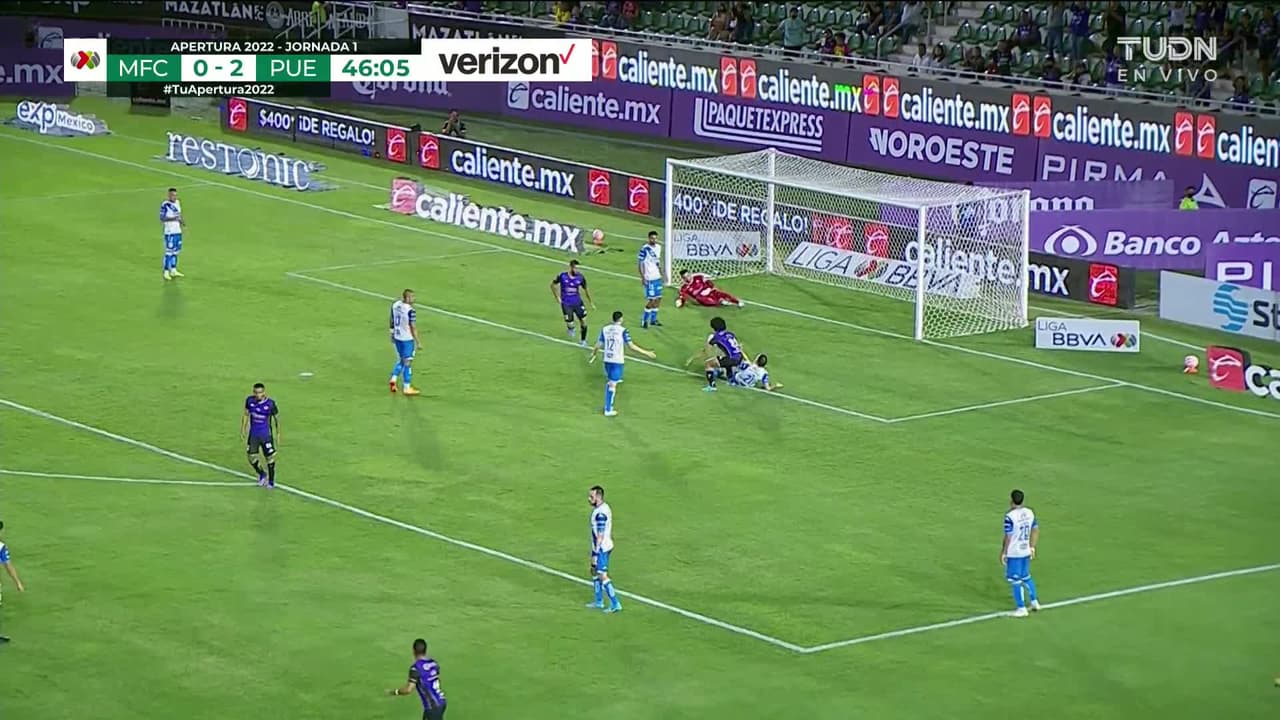 ¡GOL!  anota para Mazatlán FC. Eduard Bello