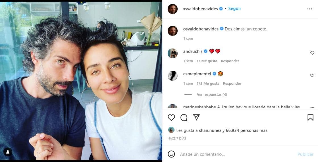 Osvaldo Benavides y Esmeralda Pimentel