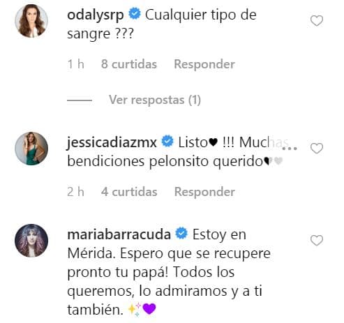 Odalys Ramírez, Jessica Díaz, así como María Barracuda se sumaron así a la causa del actor.