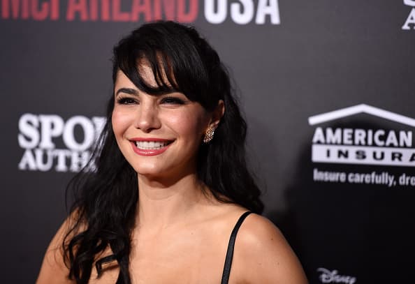 HOLLYWOOD, CA - FEBRUARY 09: Actress Martha Higareda arrives at the world premiere of Disney's "McFarland, USA" at the El Capitan Theatre on February 9, 2015 in Hollywood, California. (Photo by Amanda Edwards/WireImage)