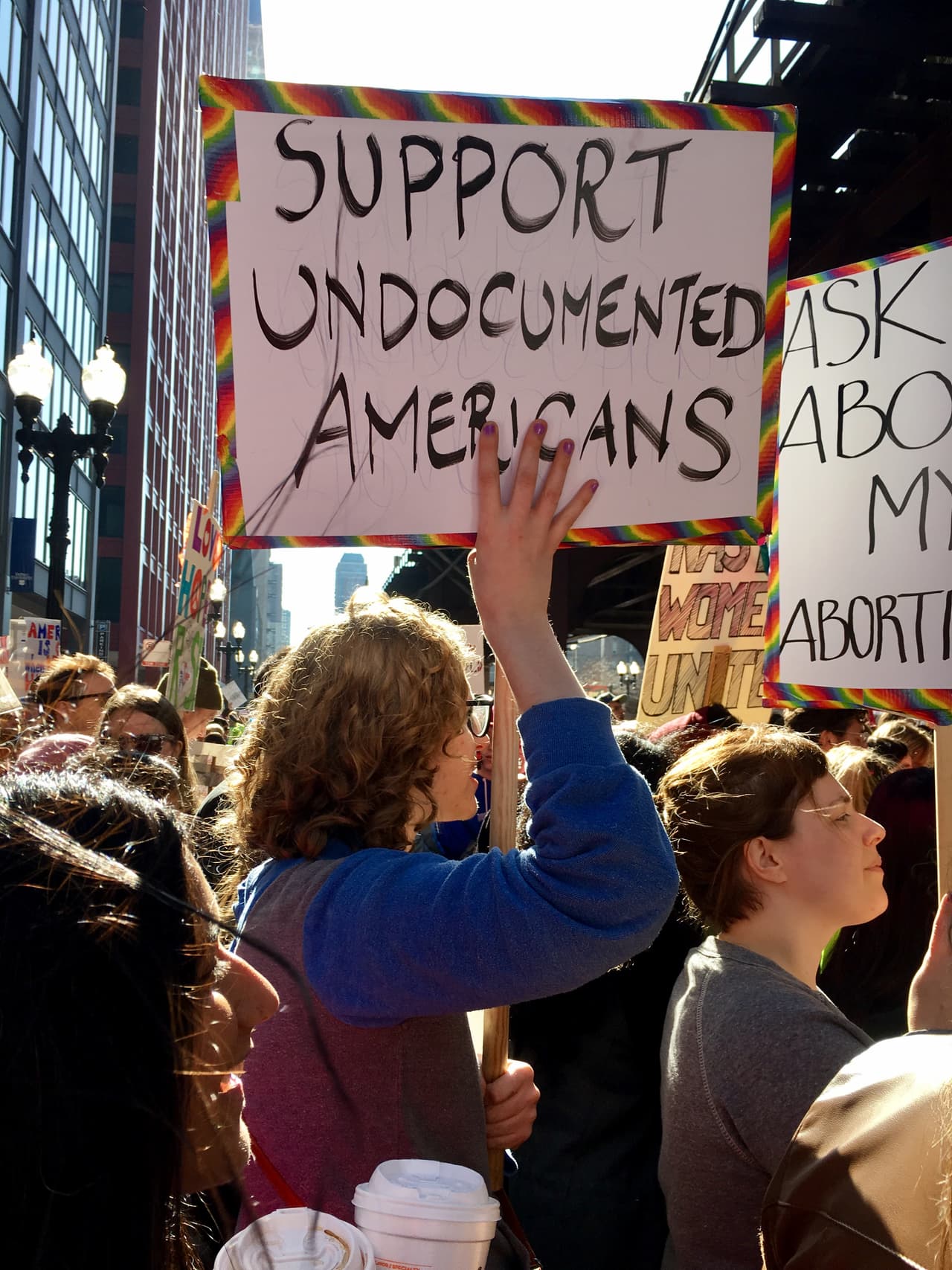 Por lo que también se aprovechó este evento para pedir por los inmigrantes.