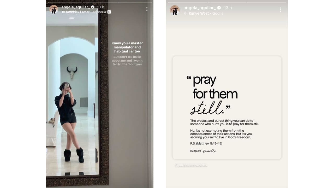 Ángela Aguilar comparte mensajes.