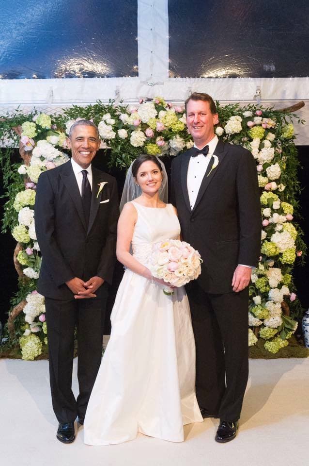 El presidente Obama con los esposos Marvin Nicholson y Helen Pajcic