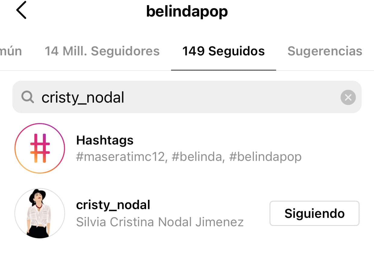 Hasta la mañana de este domingo 22, la también actriz aún seguía
<b><a href="https://www.univision.com/famosos/la-mama-de-nodal-se-une-al-aniversario-de-belinda-y-christian-y-demuestra-lo-feliz-que-esta-con-su-nuera-video" target="_blank">a la madre del cantante, Cristy Nodal. </a></b>