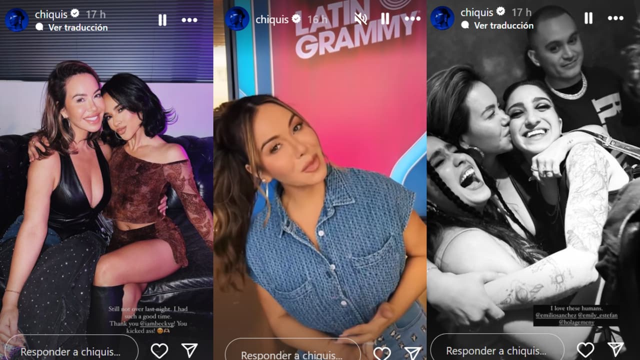 Chiquis se topó con muchos amigos en los ensayos al Latin GRAMMY 2024 y llegó acompañada por su marido Emilio Sánchez.