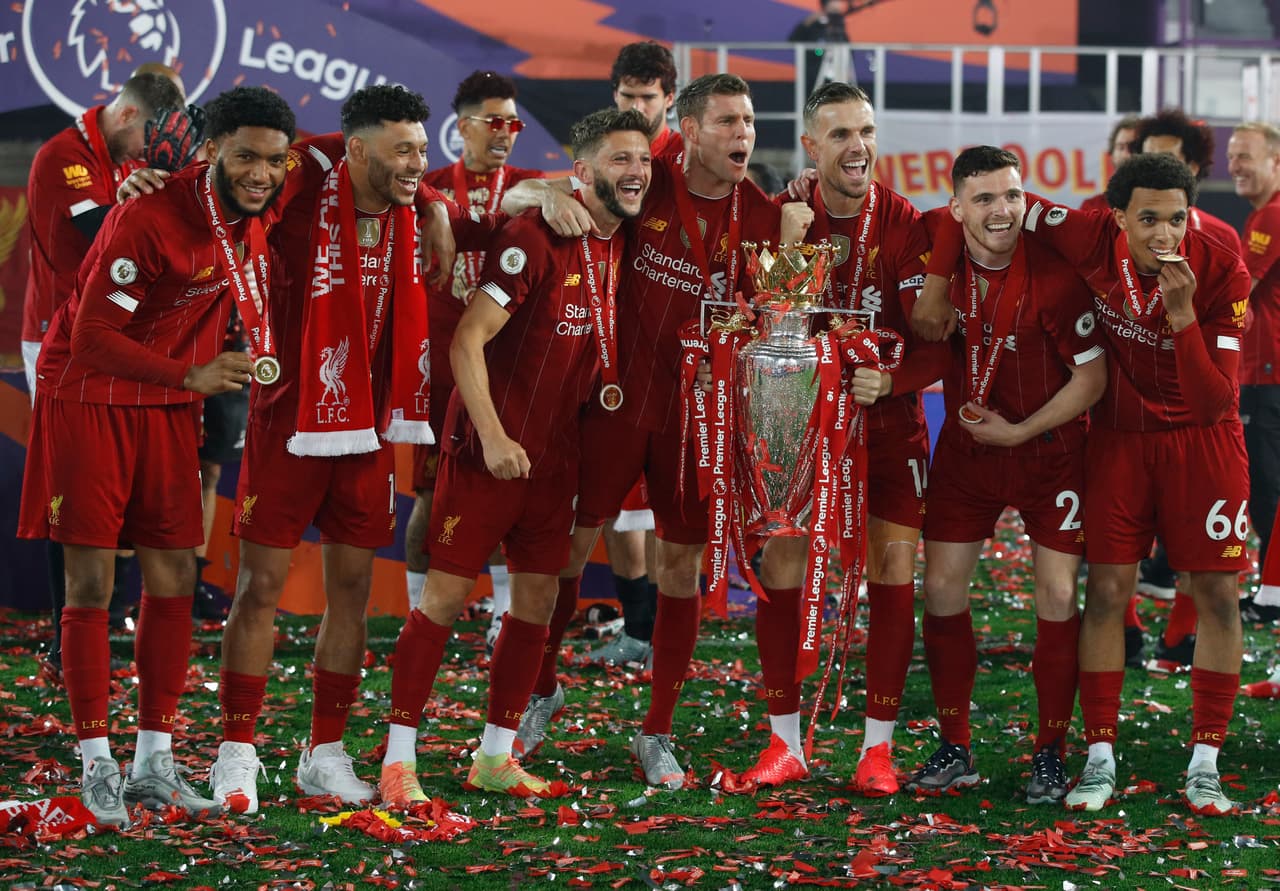 Las mejores imágenes de los festejos del los campeones de la Premier League 2019-2020.