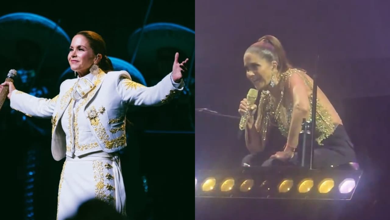 Lucero sufre percance de salud en concierto: ¡y siguió cantando!