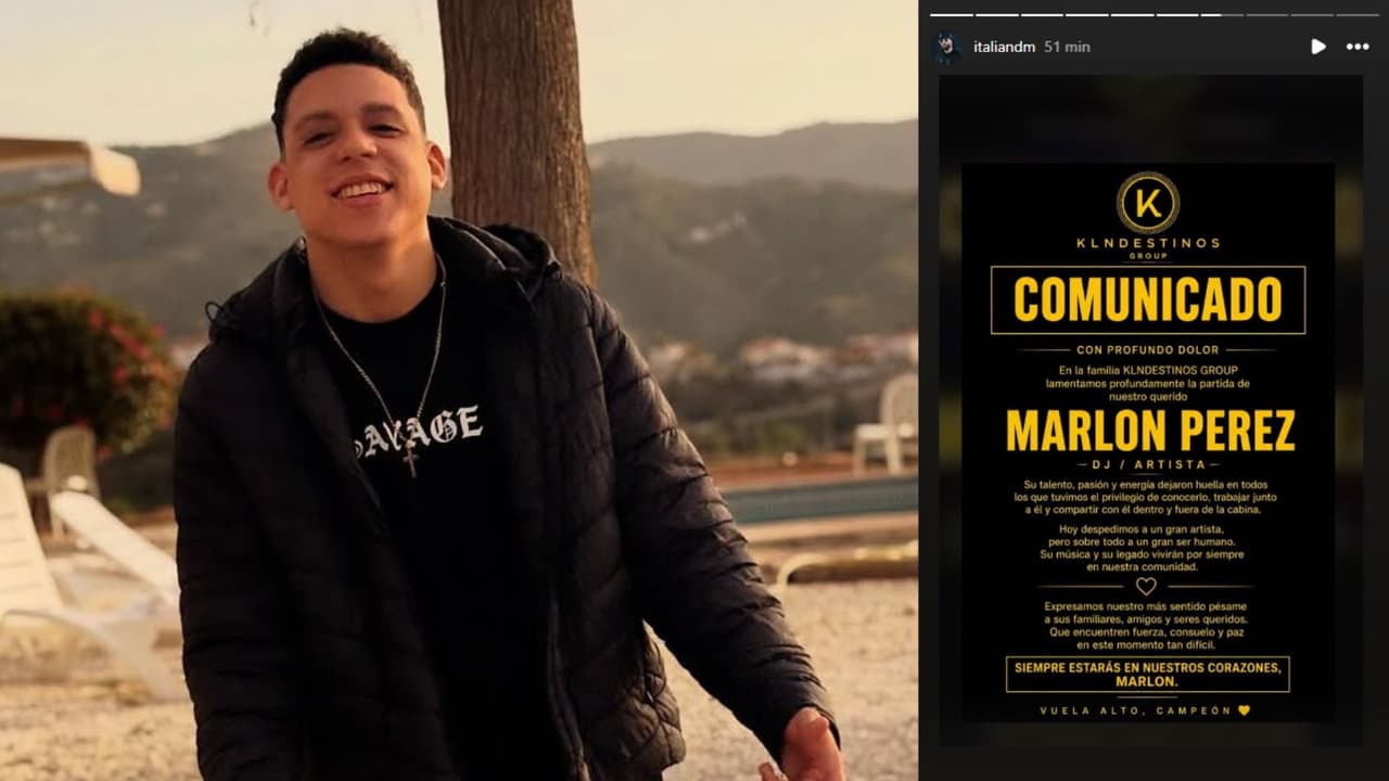 Confirmaron la muerte de DJ Marlon Pérez por medio de un comunicado.