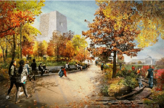 Para ajustarse mejor a las necesidades de la comunidad y responder a ciertas críticas, este miércoles se presentó el nuevo diseño del Centro Presidencial Obama que, de ser aprobación esta primavera, podría comenzar a construirse a fines de año y abrir sus puertas en 2021.