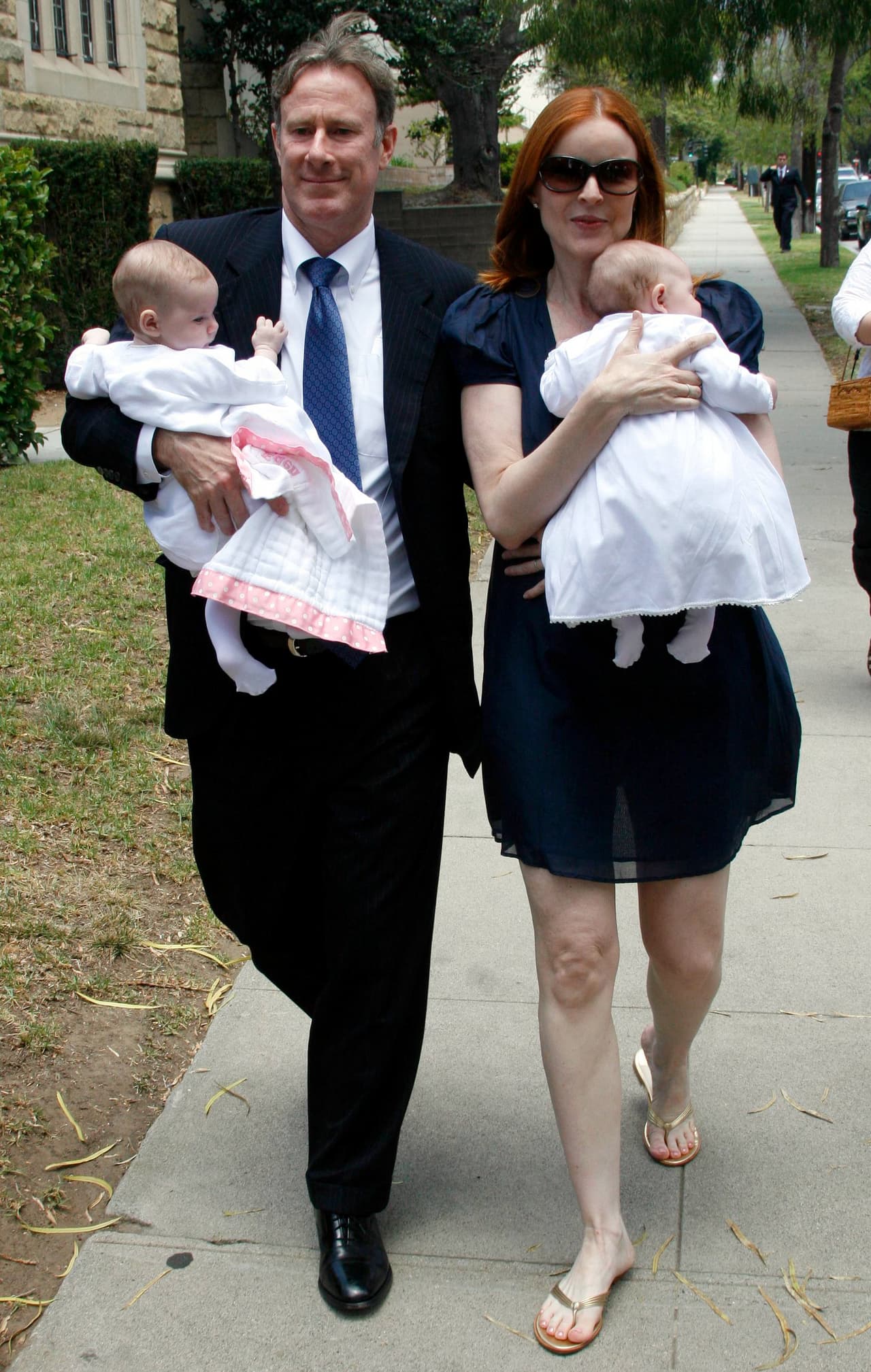 La actriz de
<b> </b>'Desperate Housewives', Marcia Cross, también tiene gemelas.