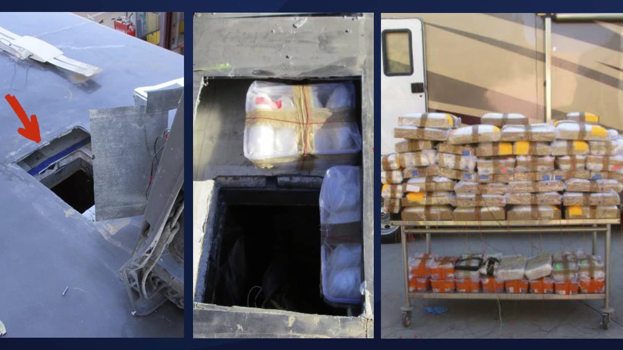 Un residente de Phoenix fue arrestado luego de que agentes de la Patrulla Fronteriza encontraran 129 paquetes de droga escondidas dentro del techo de una casa rodante en el puerto de Lukeville, Arizona este 14 de febrero, explicaron las autoridades de la Oficina de Aduanas y Protección Fronteriza (CBP) en un comunicado de prensa. 
<br>