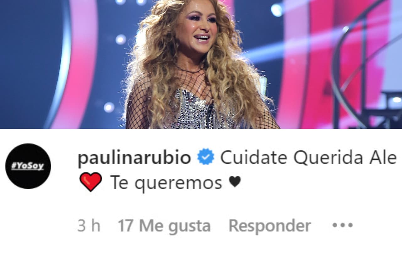 Paulina Rubio le pidió que se "cuidara" para que pueda sobreponerse.