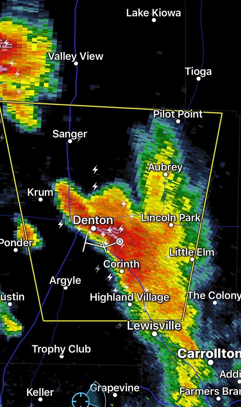 Aviso por tormenta severa