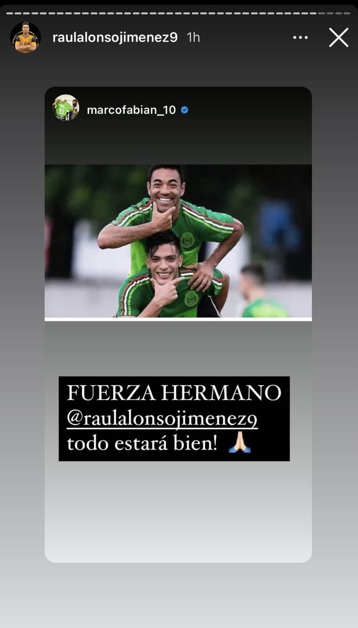 La operación del mexicano fue todo un éxito y agradeció todos los mensajes de apoyo que tuvo en su cuenta de Instagram.