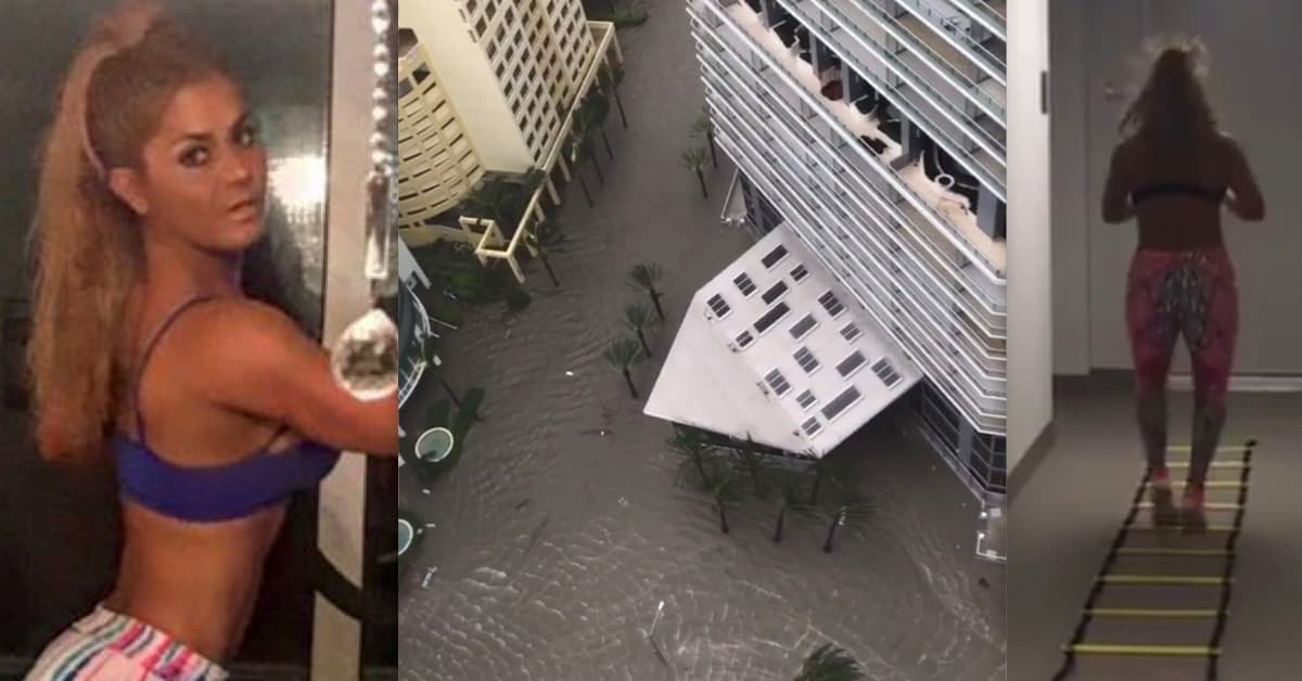 Aunque asustada, Maripily Rivera mostró cómo vivió el huracán Irma desde un piso 32