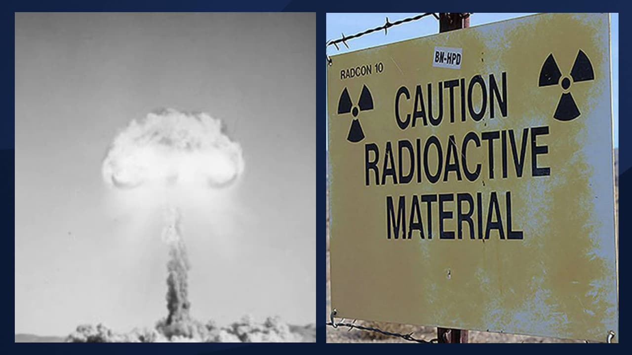 Impactos de la radiación de pruebas nucleares que se realizaron en los años 50s y 60s en el desierto de Nevada.