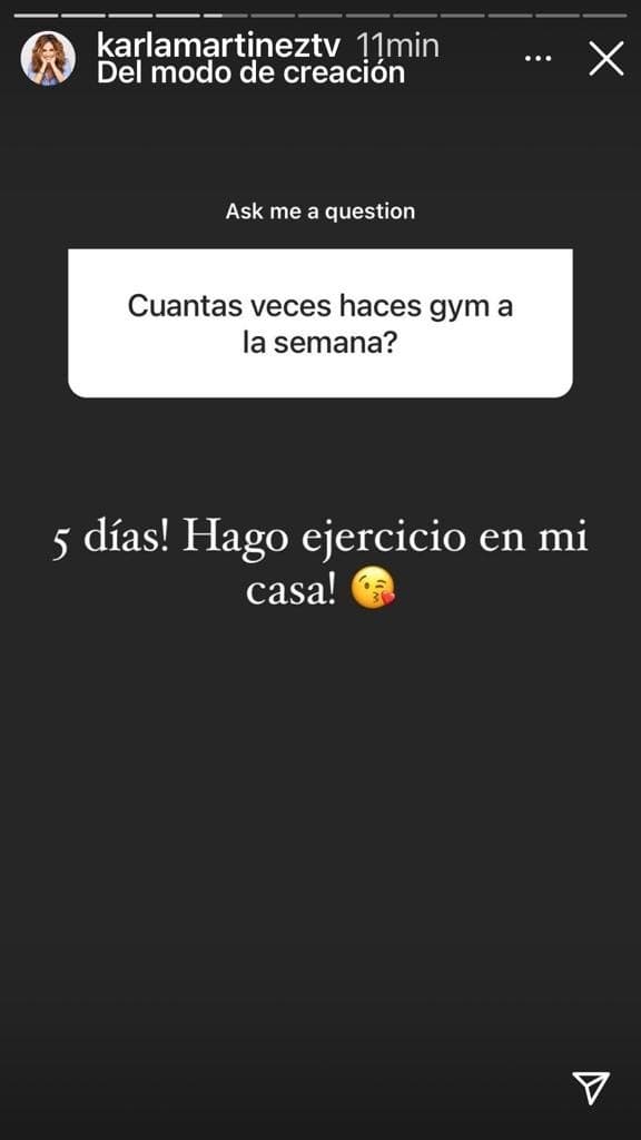 Para Karla no hay pretextos para no hacer ejercicio, así que con disciplina cumple su día de actividad física en casa.