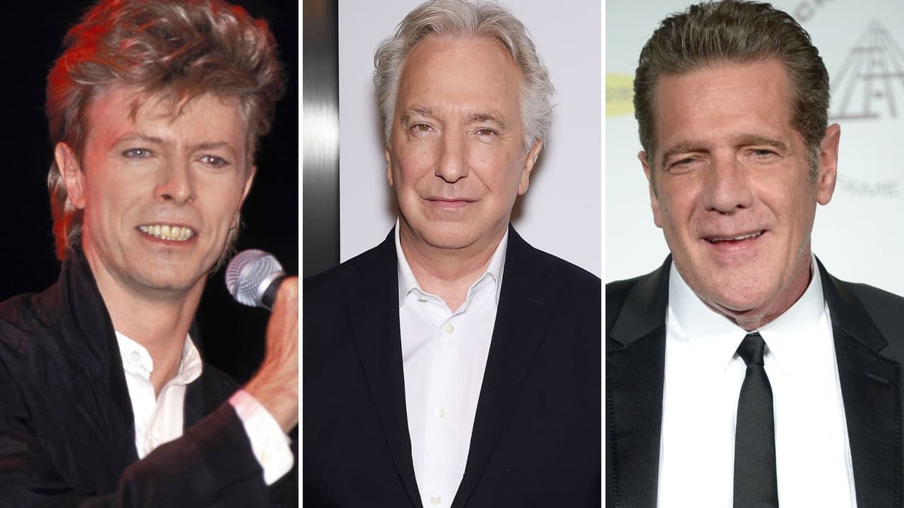 David Bowie, Alan Rickman y Glenn Fey