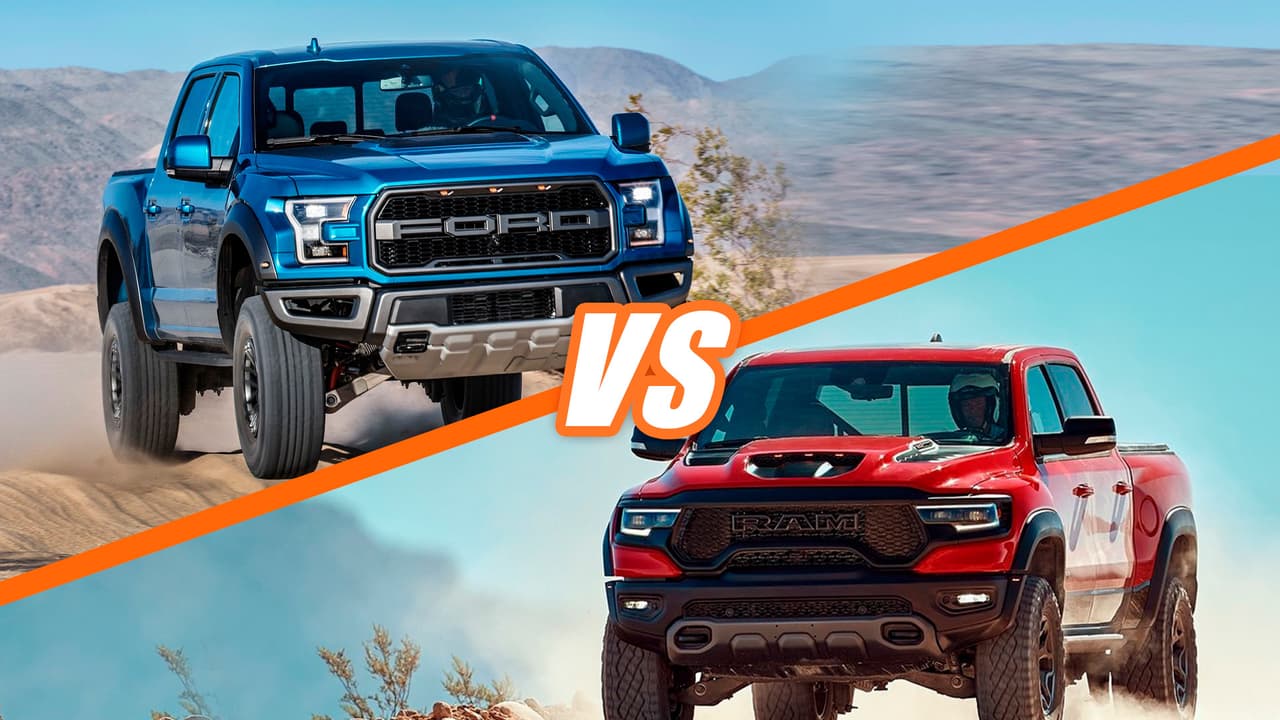 Aunque existen rumores de que Ford actualmente se encuentra en proceso de desarrollo de la edición 2021 de la Ford F-150 Raptor, y que entre sus novedades incluirá mejoras en sus prestaciones, no quisimos dejar pasar la oportunidad de comparar su edición 2020, que ya está en los concesionarios de Estados Unidos, con la Ram 1500 TRX 2021 que llegará a finales de este año.
<br>
<br>Así se comparan en papel estas dos bestias todoterreno.