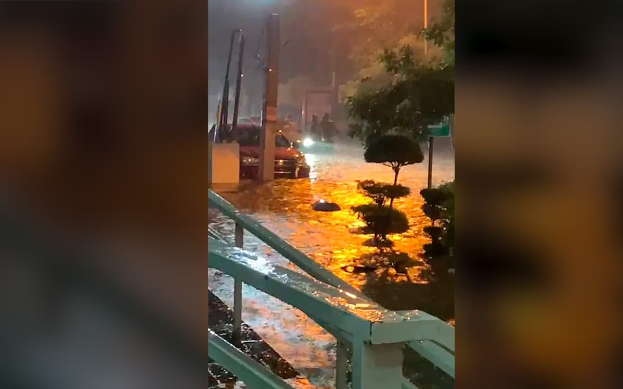 Caos e inundaciones dejan lluvias repentinas en Santo Domingo 
