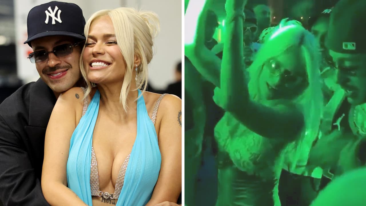 Karol G y Feid se van de fiesta tras ganar en los Latin GRAMMY: hubo beso y más