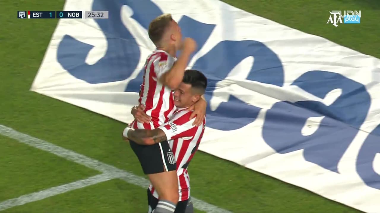 Ascacibar adelanta a Estudiantes La Plata 1-0  ante Newell's Old Boys