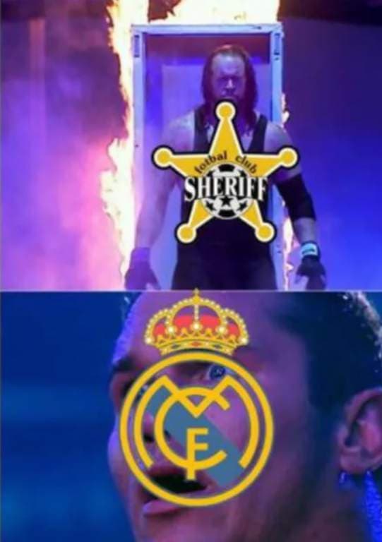 Los memes salen de su cueva luego de que el Real Madrid perdiera 1-2 en casa frente a un humilde Sheriff Tiraspol.