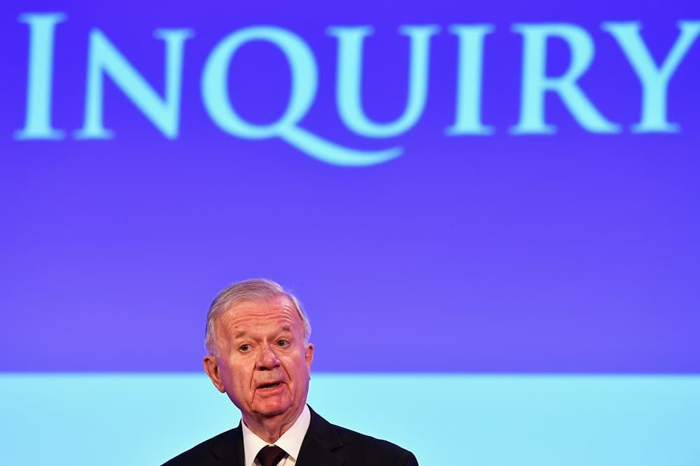 John Chilcot, durante la presentación de la investigación que lleva su nombre.