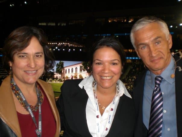 Con Lourdes Torres y Selymar Colón en la Convención Republicana de 2008.