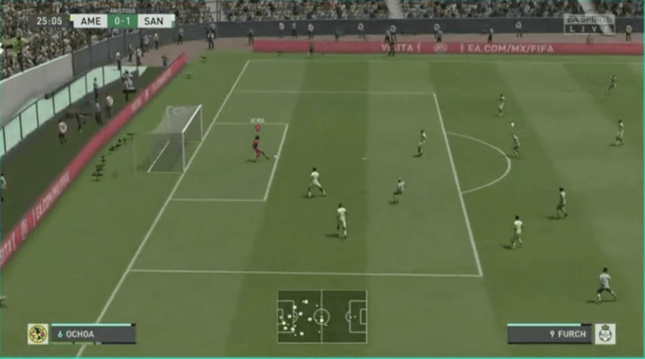 Divertido partido entre Santos y América finaliza en goleada 2-4 a favor de las Águilas.