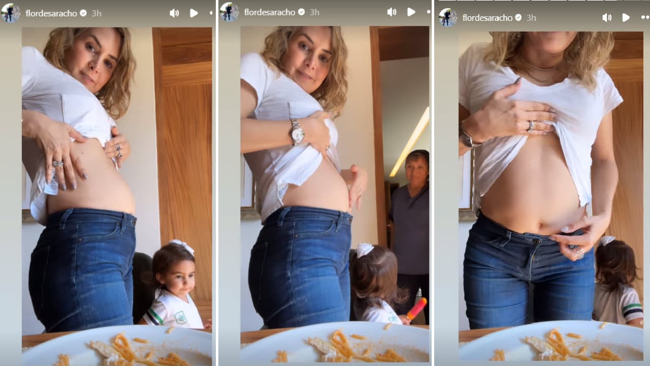 Florencia de Saracho muestra los estragos de la hernia.