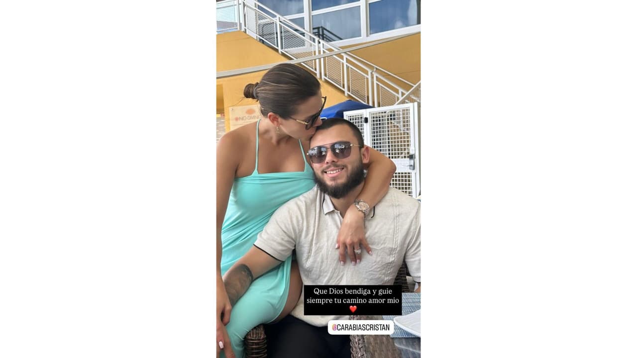 Así se despidió Ximena Duque de su hijo.